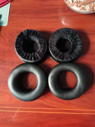 Almohadillas para auriculares negras. Velour 100mm