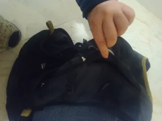 Mochila  ultra Trail Running Negra y Gris