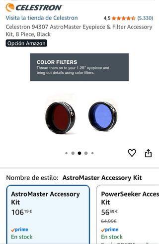 Kit accessori Celestron AstroMaster 8 pezzi