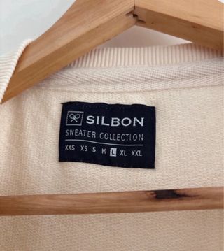 Sudadera Silbon Crema Talla L