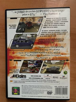 Burnout PS2 (PlayStation 2) - Juego Carreras