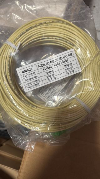 Cable Fibra Óptica Orange SC-APC 40M