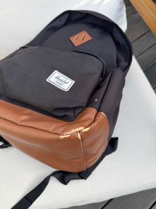 Mochila Herschel Negra Marrón 24L