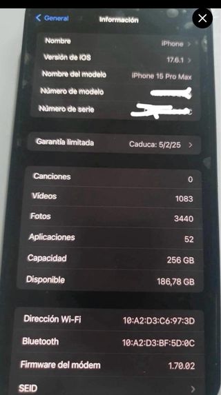 iPhone 15 Pro Max titanio