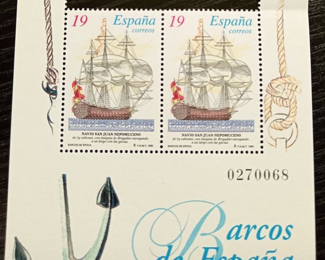 Sellos España 1995 Barcos Época Edifil 3352