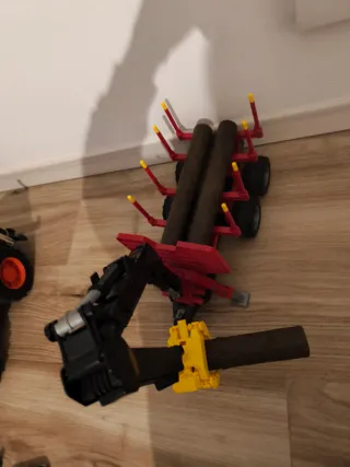 bruder 02252 - Rimorchio retroescavatore con gru