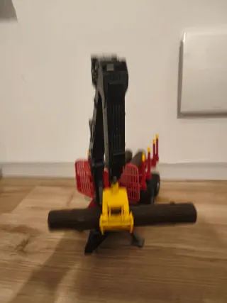 bruder 02252 - Rimorchio retroescavatore con gru