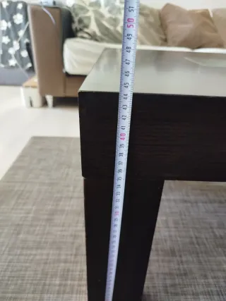 Mesa de centro madera elevable con cristal