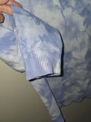 Jersey Gap niña tie-dye azul y blanco Talla L