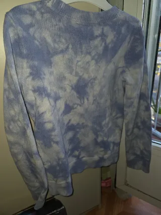 Jersey Gap niña tie-dye azul y blanco Talla L
