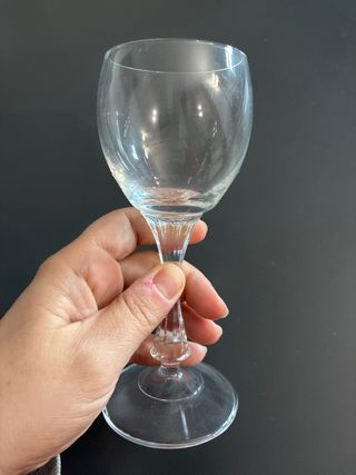 6 copas de licor de cristal