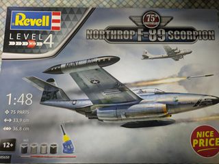 Maqueta avión F-89 Scorpion 1/48 Revell + extras