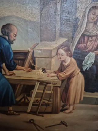 San José la virgen y Jesús