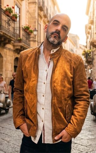 Chaqueta Piel Oakwood Marrón Talla L