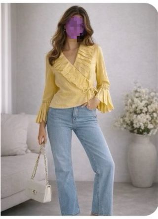 Camisa muy Original amarilla de la marca FLAMENCO