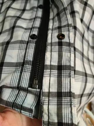 Camisa cuadros manga corta