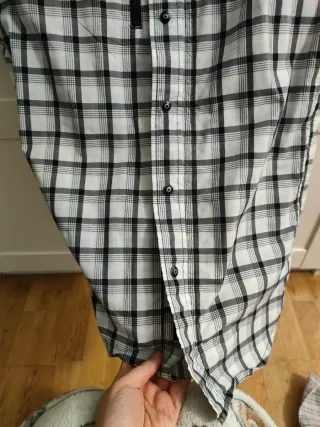 Camisa cuadros manga corta