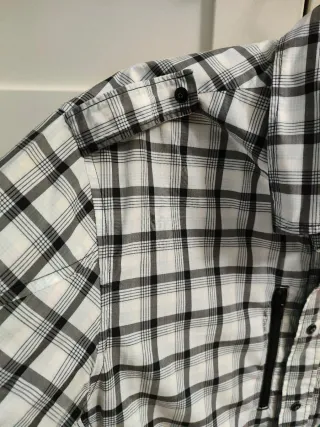 Camisa cuadros manga corta