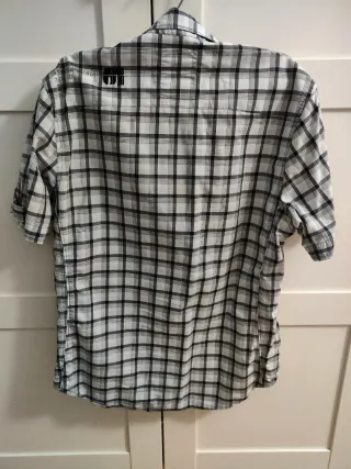 Camisa cuadros manga corta