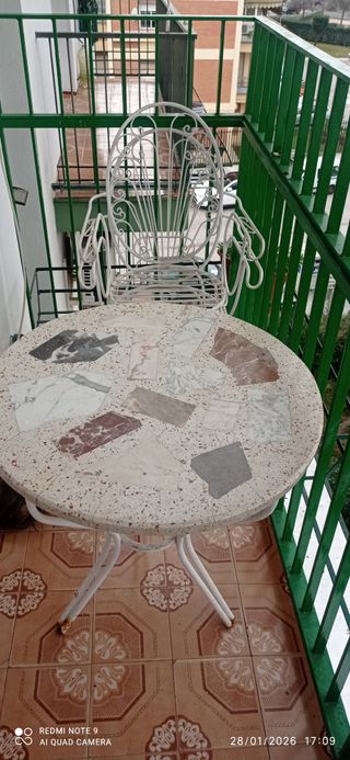 Mesa de balcón de granito multicolor