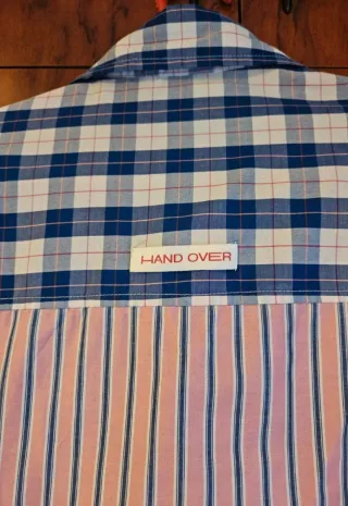 Camisa Stradivarius Rayas Rosas y Azules