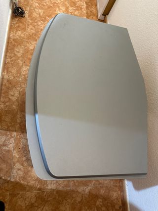 Mueble TV moderno cristal y metal