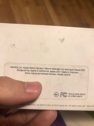 Caja y Funda Apple Watch 7 45mm