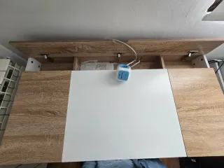 Escritorio Diseño Nogal y Blanco 60x120