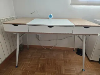 Escritorio Diseño Nogal y Blanco 60x120