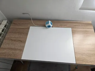 Escritorio Diseño Nogal y Blanco 60x120