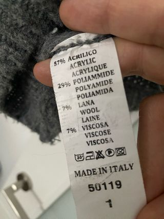 Jersey gris manga 3/4 con calados