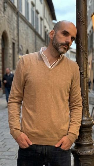 Jersey Massimo Dutti Beige Talla L