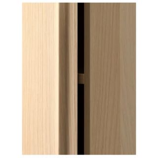 Armario baño madera claro Ikea, efecto roble