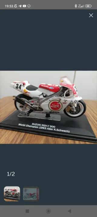 Maqueta Suzuki RGV-Γ 500 K. Schwantz