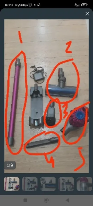 Piezas Dyson V7