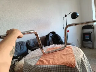 Manillar custom cromado chopper bobber