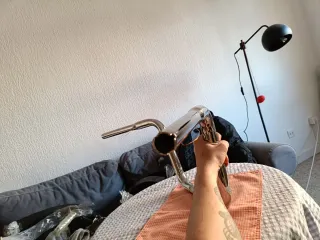 Manillar custom cromado chopper bobber