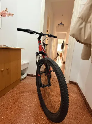 Bicicleta de montaña roja