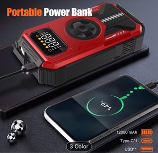 Arrancador Batería y Compresor Coche