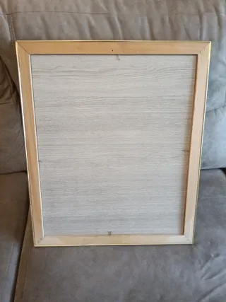 Marco de fotos dorado metal