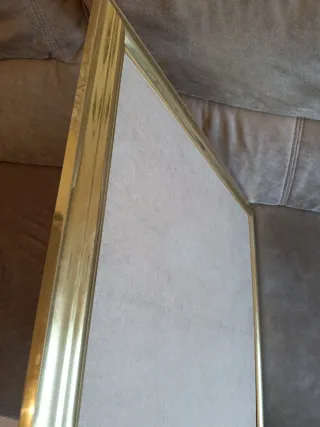 Marco de fotos dorado metal