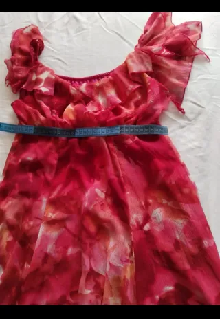 Vestido fiesta/eventos rosa y rojo