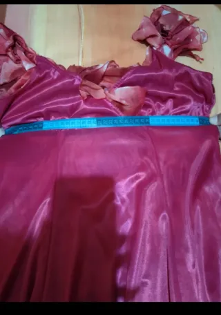 Vestido fiesta/eventos rosa y rojo