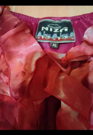 Vestido fiesta/eventos rosa y rojo