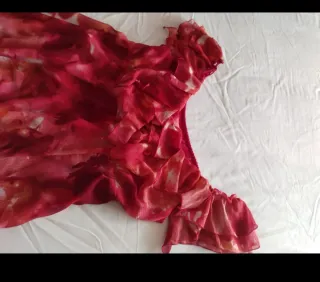 Vestido fiesta/eventos rosa y rojo