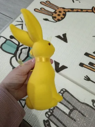 Coniglietto Pasquale Giallo Peluche