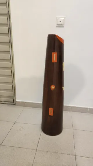 Jarrón grande decorativo de cerámica, 19 x 92
