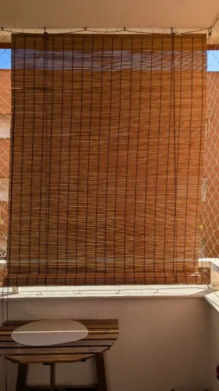 2 Estores enrollables de bambú