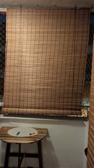 2 Estores enrollables de bambú