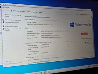 Portátil Lenovo Gris y Negro